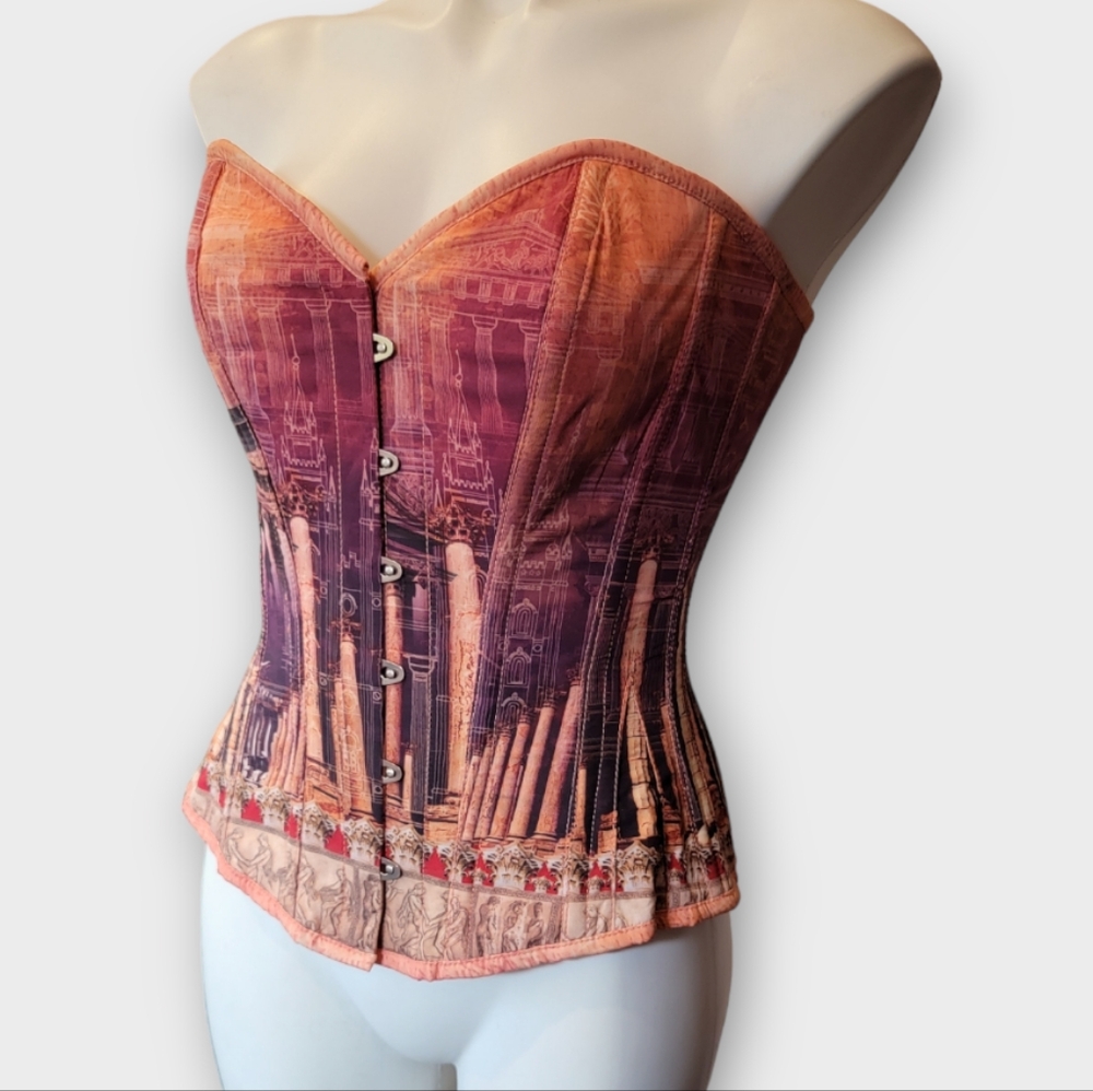 Elegant Pink Corset Shapewear - Picture 3 of 10